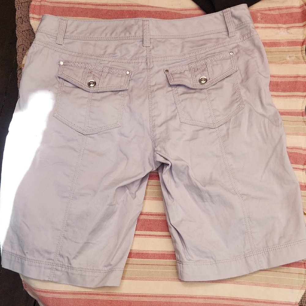 White House Black Market Light Gray Bermuda Shorts - Picture 11 of 12